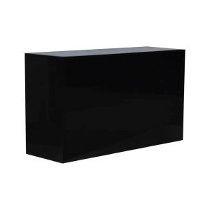 6FT Black Acrylic Bar rental for events in Washington D.C.